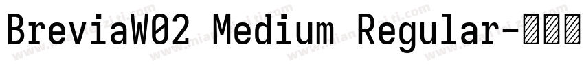 BreviaW02 Medium Regular字体转换